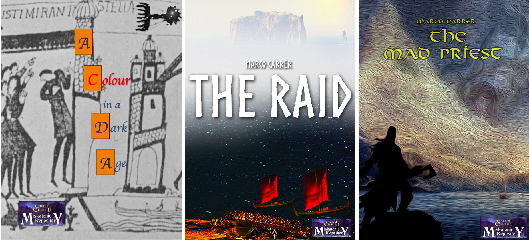 Miskatonic Monday: more scenarios for Cthulhu Dark Ages, plus new