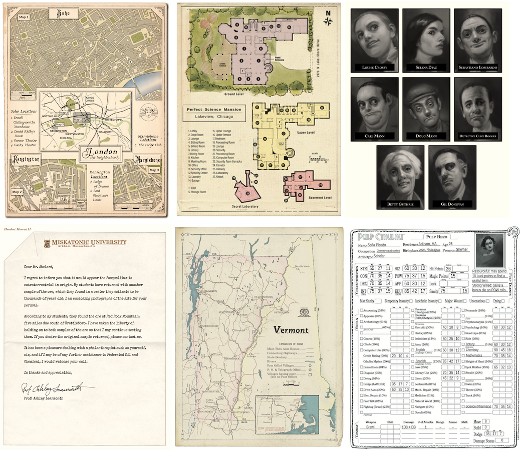 228 pages of free Call of Cthulhu resources: download our handouts ...