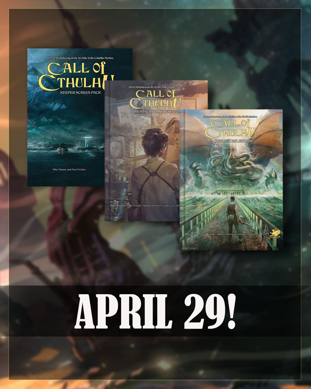 The Call of Cthulhu Slipcase - Chaosium 50th Anniversary Edition releases April 29