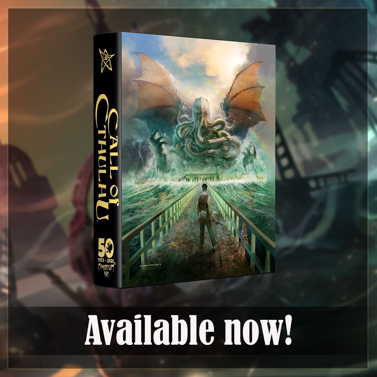 Out now - the Call of Cthulhu: Chaosium 50th Anniversary Slipcase