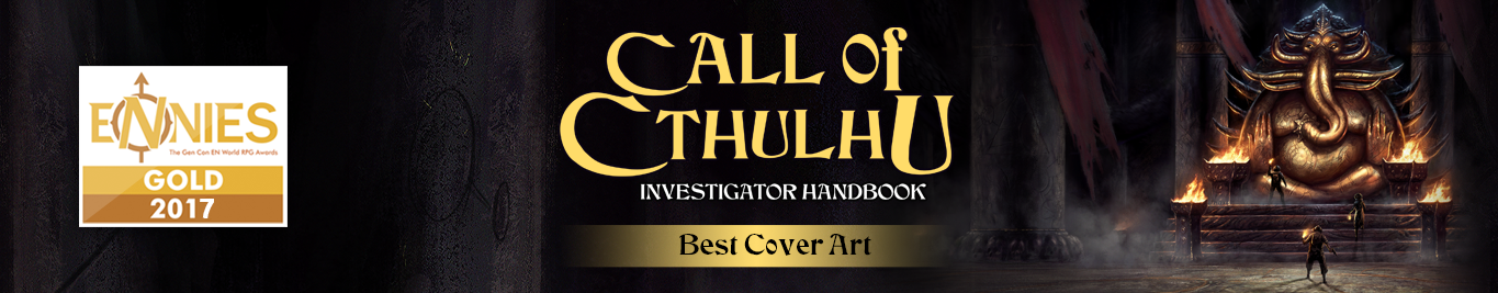 2017 ENnie winner - Investigator Guide for Best Cover Art