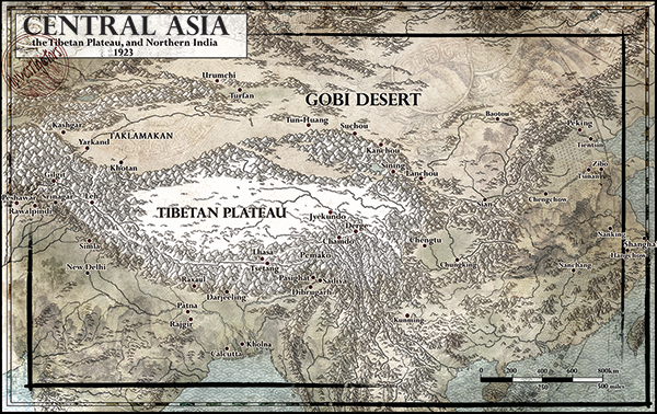 Investigator Map of Tibet