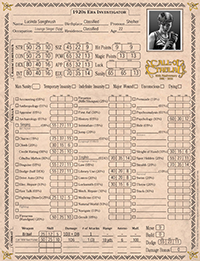 Lucinda Songthrush Character Sheet Image