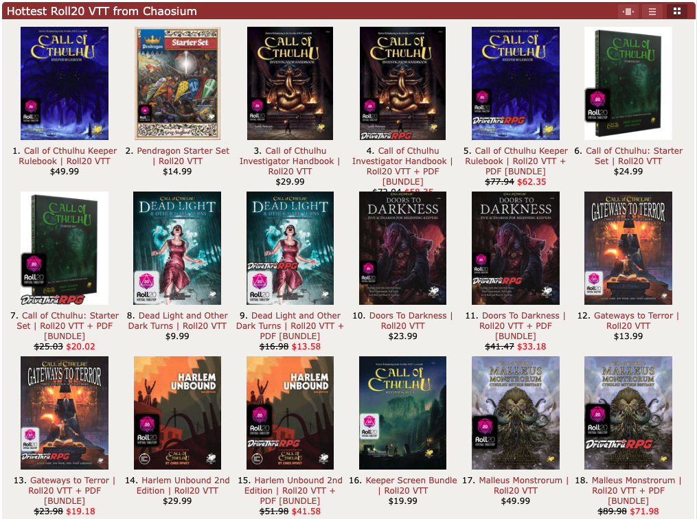 Play Call of Cthulhu on your Virtual Table: Roll20 and PDF bundles now ...
