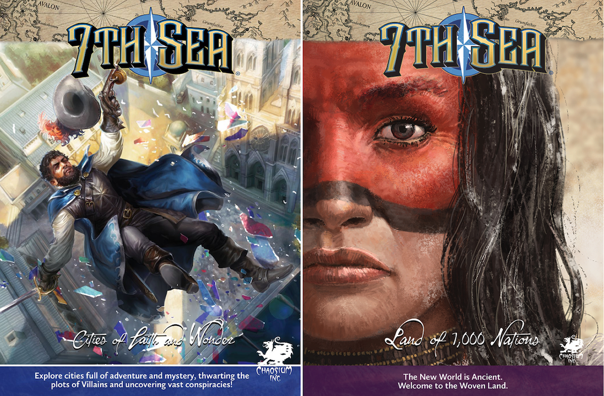 Two new 7th Sea releases in PDF Land of 1000 Nations and Cities of