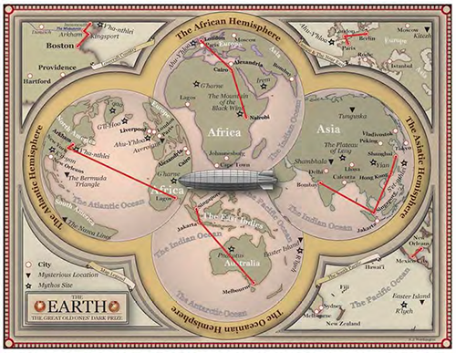 A Pulp World Map