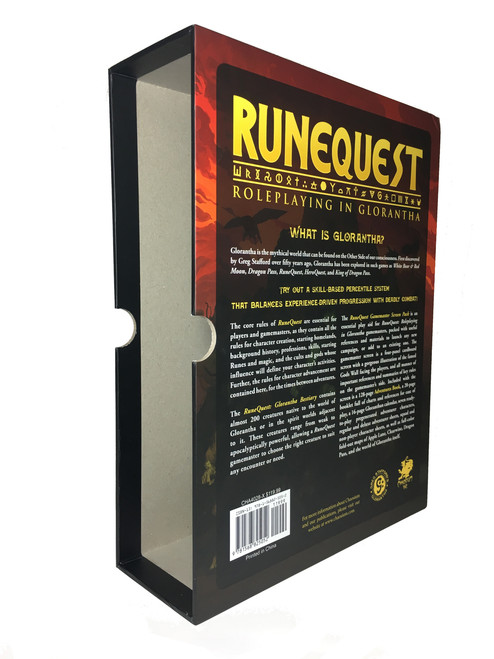 Empty RuneQuest Slipcase for Regular Hardcovers