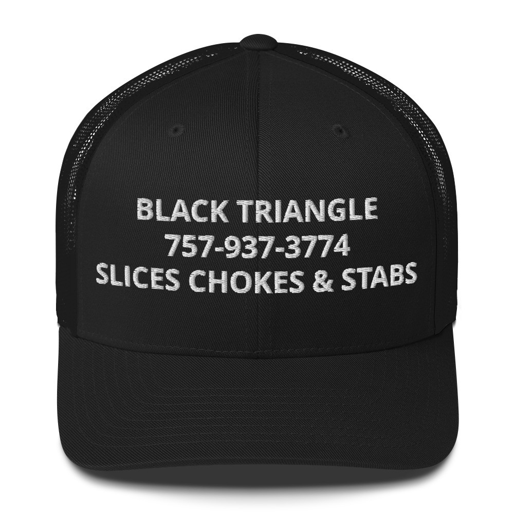 Delivery Driver Hat - BLACK TRIANGLE