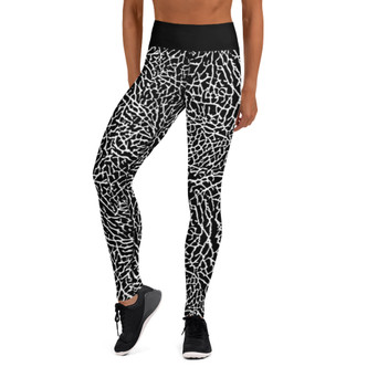 MURDER YOGA WOMENS LEGGINGS - BLACK ELEPHANT