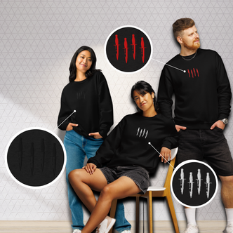 Homage Daggers Down Embroidered Crew neck sweatshirt