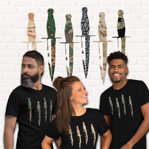 Pattern Homage Collection Daggers Down Unisex T-shirt