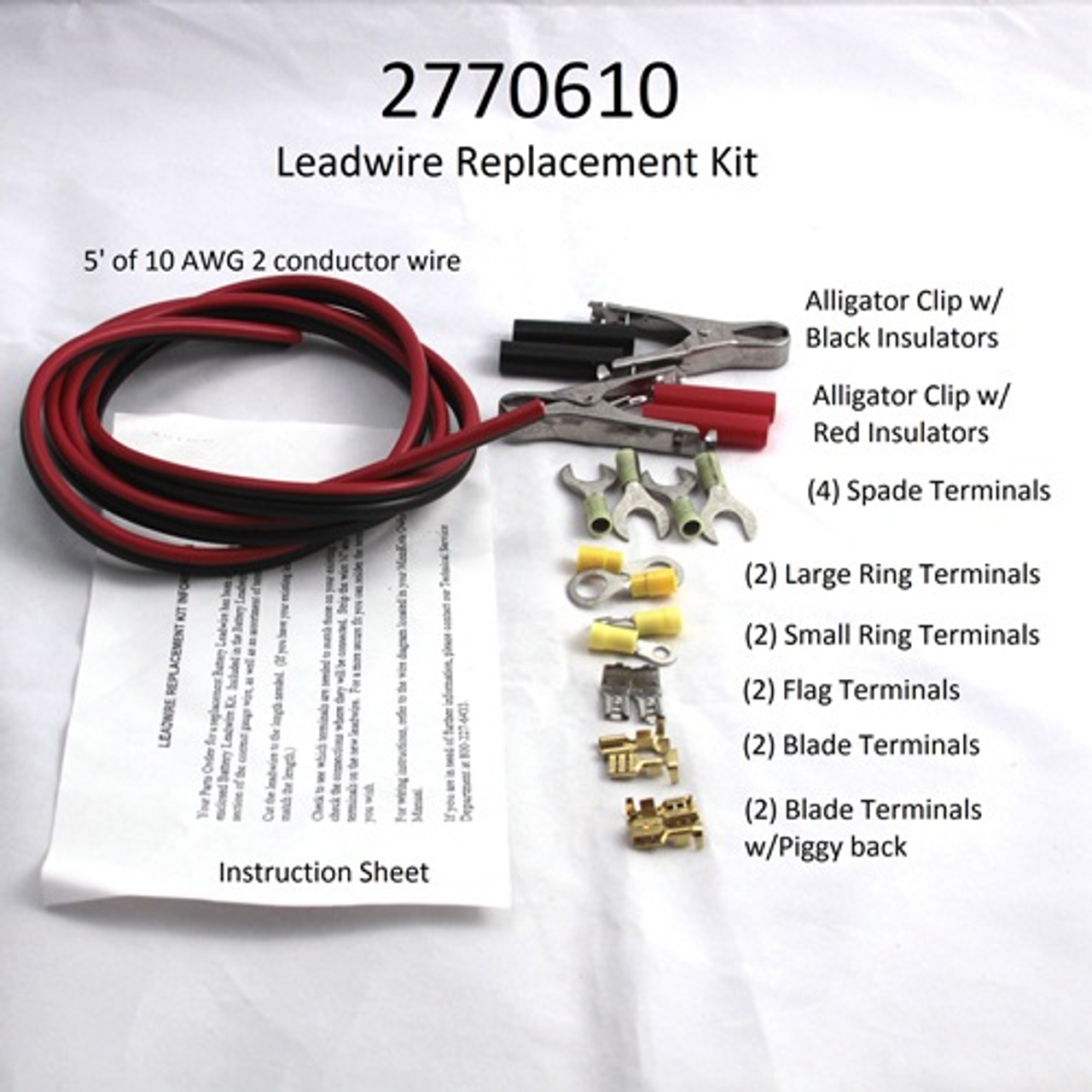 2770610 LEADWIRE KIT #1,10 AWG,SERVICE