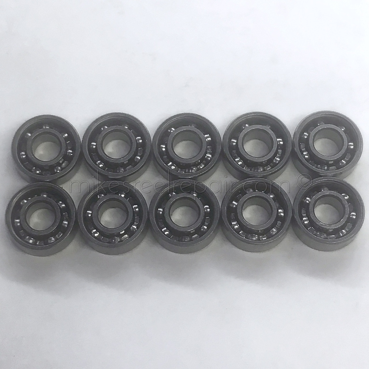 Abu OLDER STYLE Ceramic ABEC 7 Bearing set of 10 3x10x4mm - One shield removed