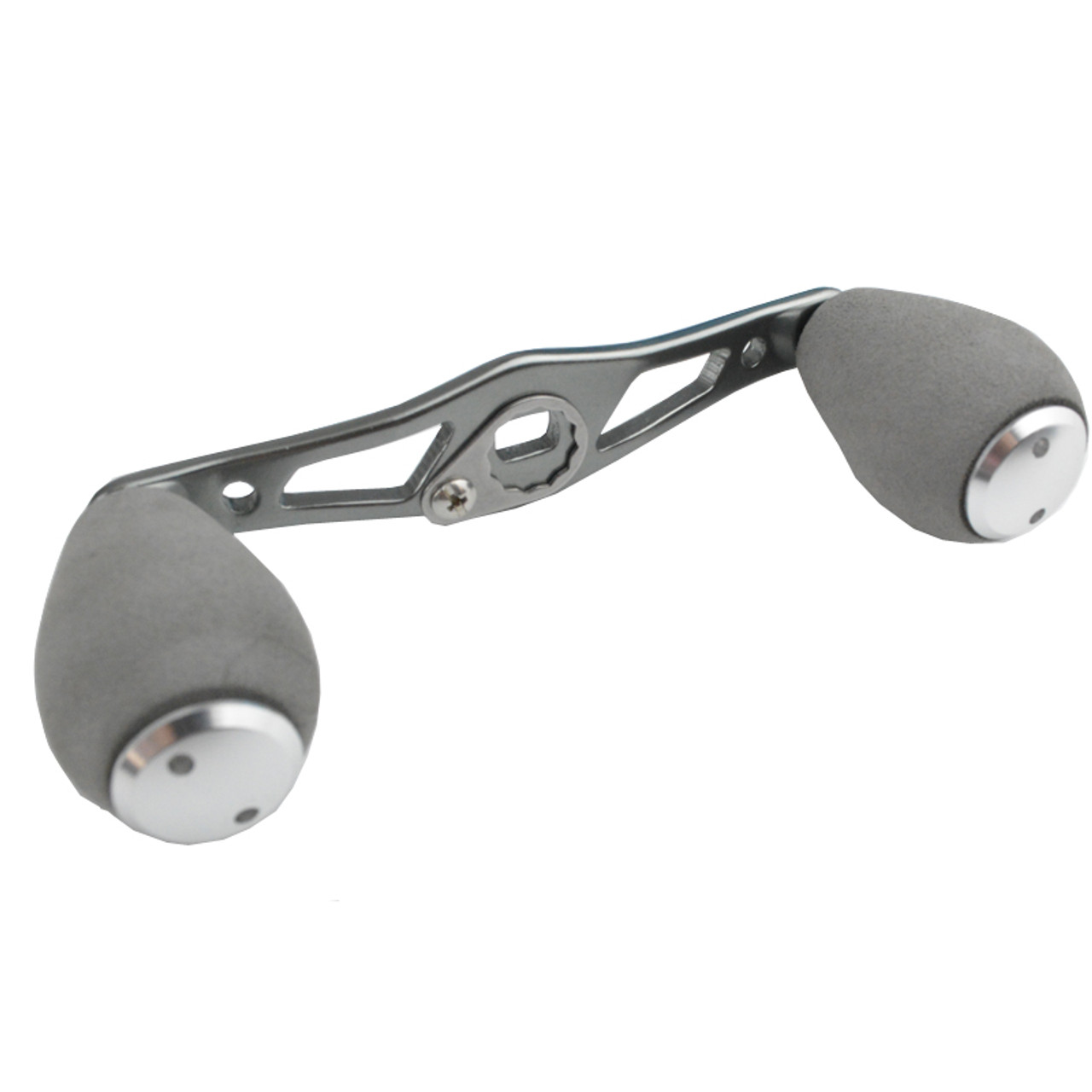 Grey Round Swept Handle, 4 Bearing EVA Knobs