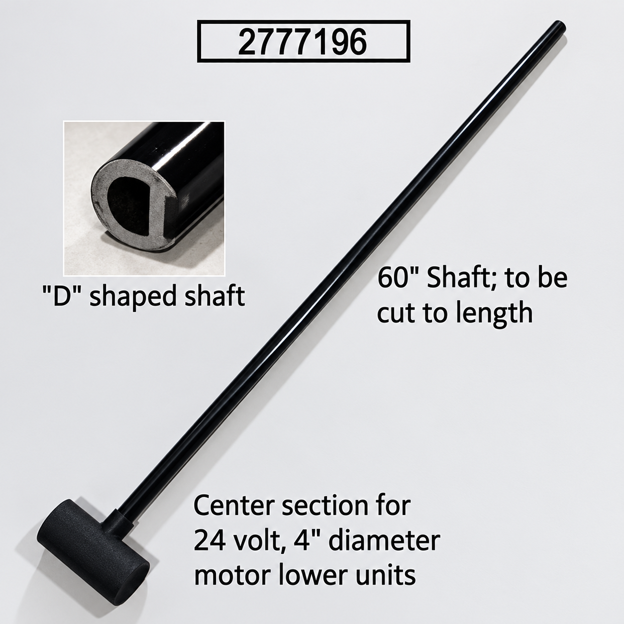 2777196 CTR HSG,CB,80#,FW, UP TO 60" *SPECIAL ORDER ITEM*