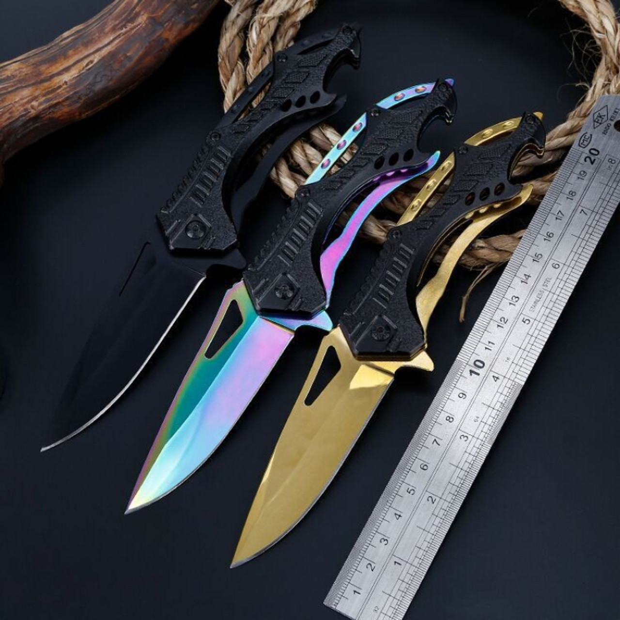 Multi Color Folding Knife