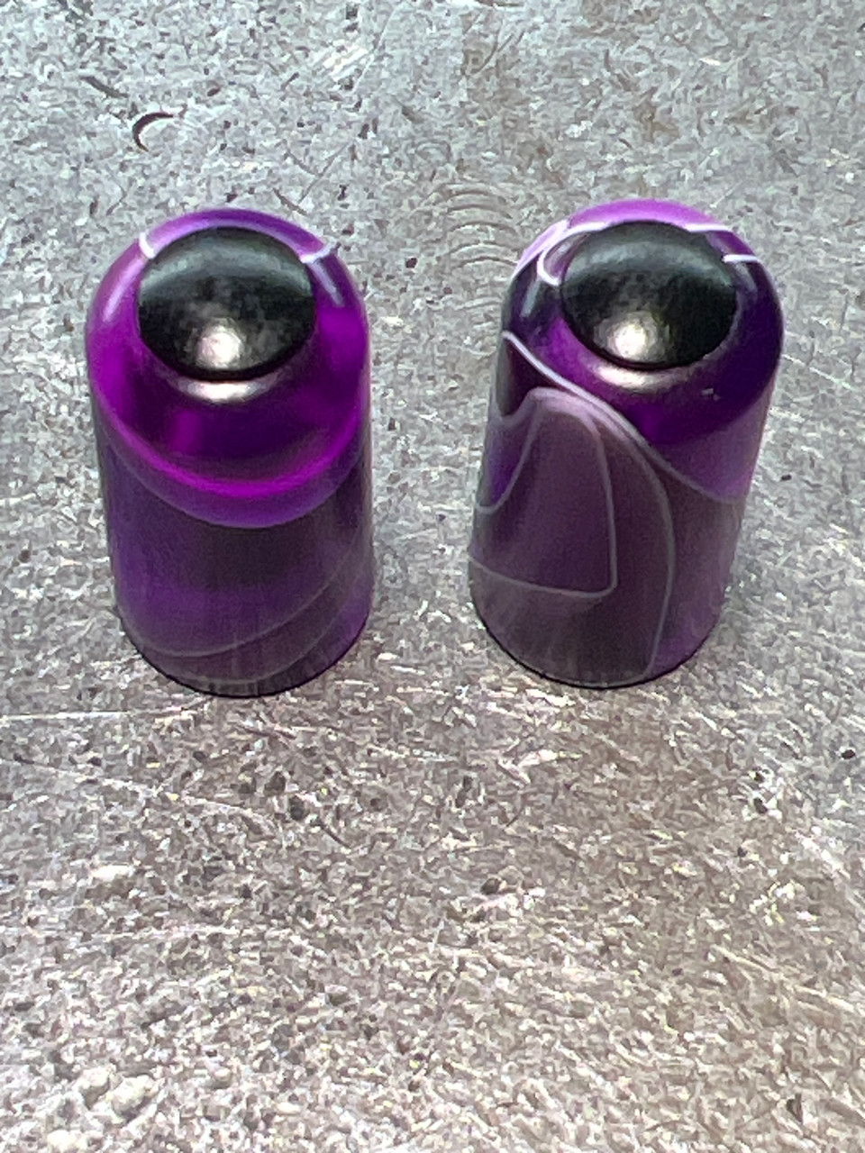 PURPLE SWIRL KNOB SET