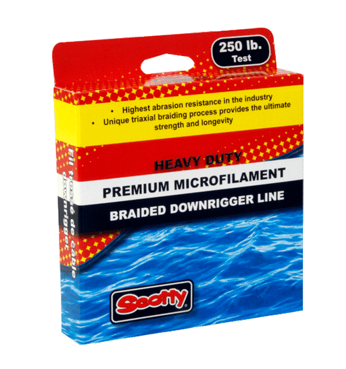 Scotty 2202, 400' 250# Braided Microfilament Downrigger Line