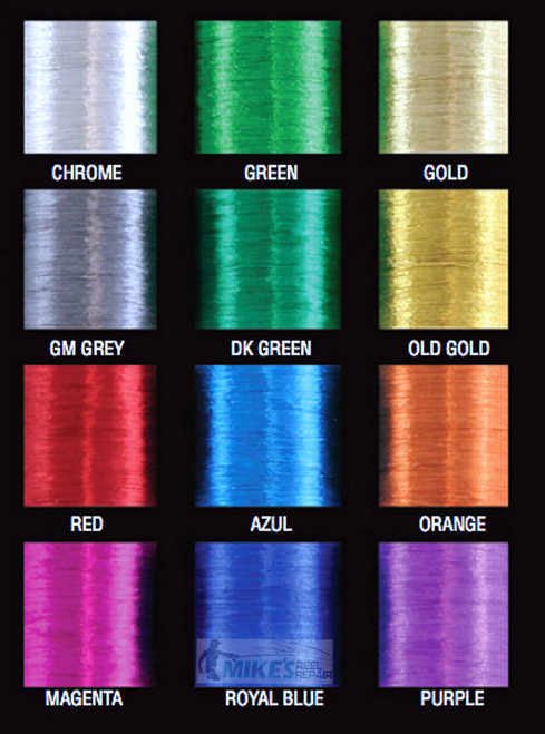 Azul Metallic Thread size D, 100yds