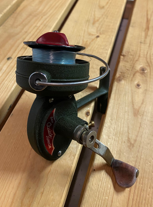 DAM QUICK JUNIOR SPINNING REEL (DARK GREEN) - Mikes Reel Repair Ltd