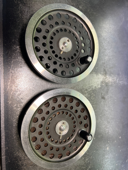 Pair of Vintage Scientific Anglers System 9 Spools (Made by Hardy) – Fits Marquis #10 – 3 3/4