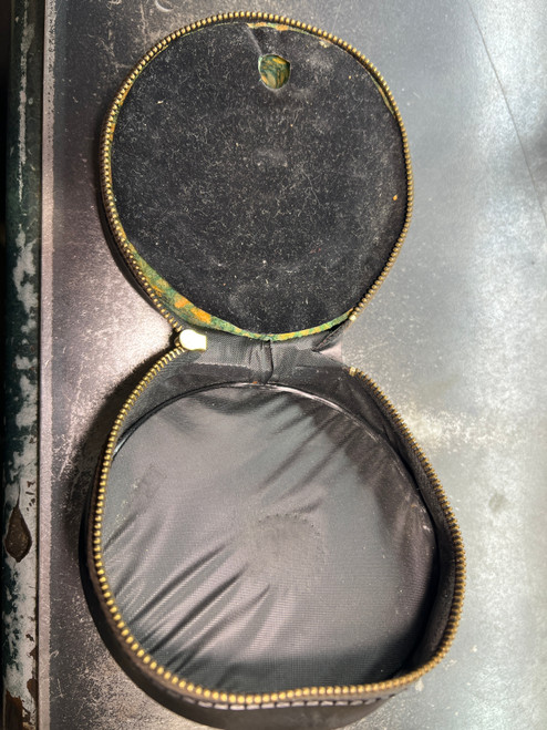 Authentic Hardy Fly Reel Case – Black Zippered Padded Pouch – 4.7" Diameter