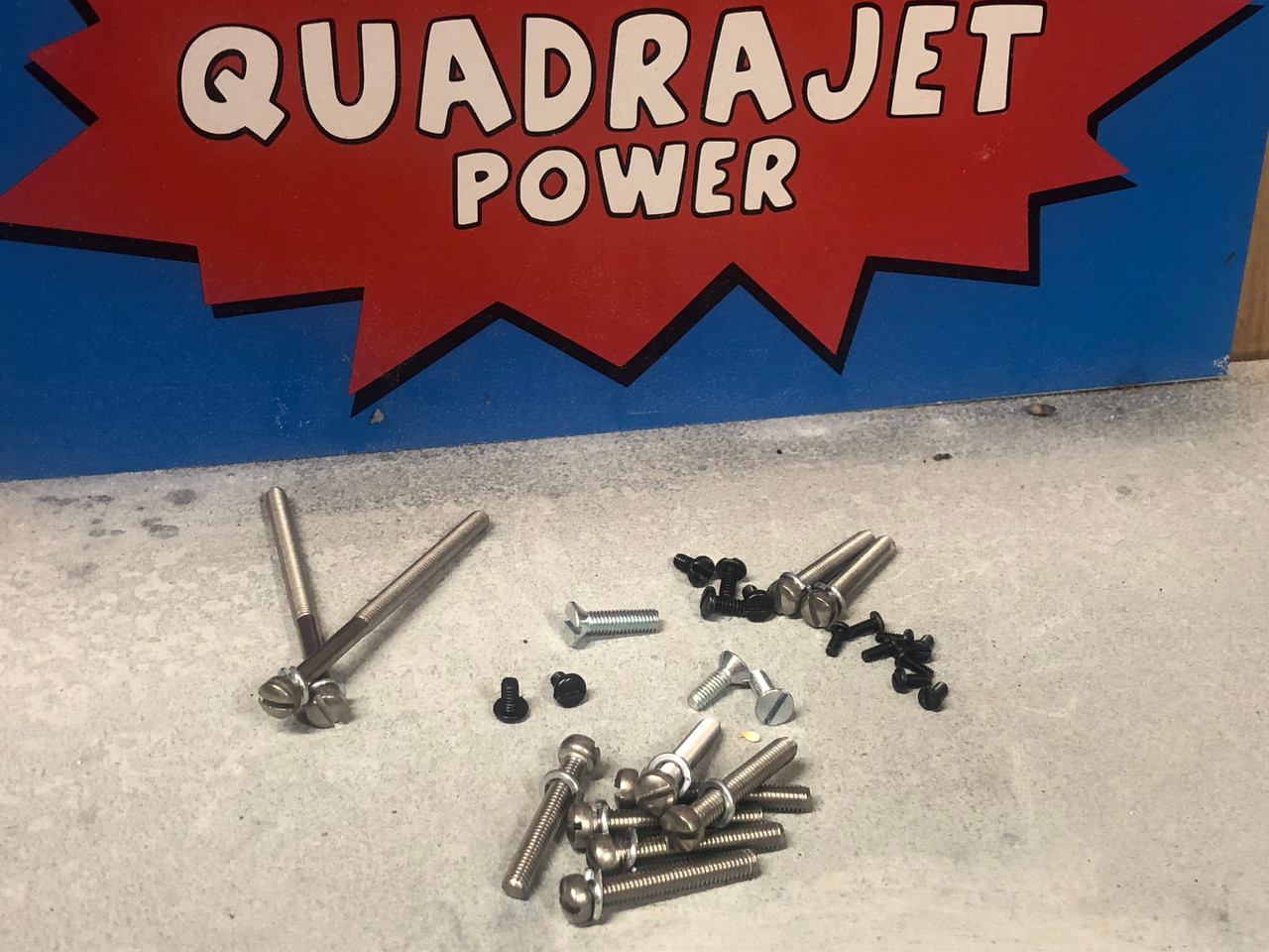 Screw kit, Late Quadrajet 75-89 - Quadrajet Power Store