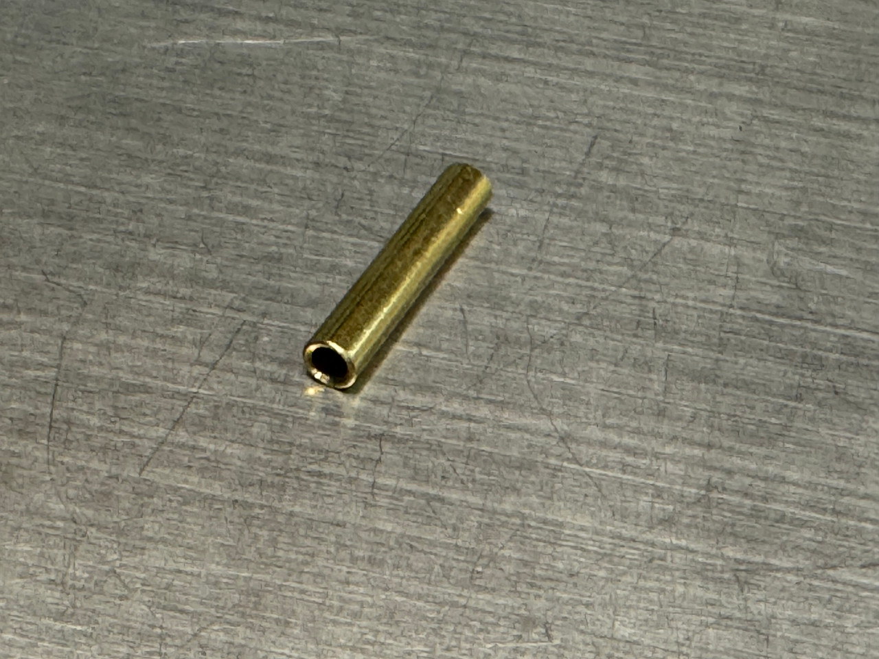 Brass vacuum port tube .187 x 1