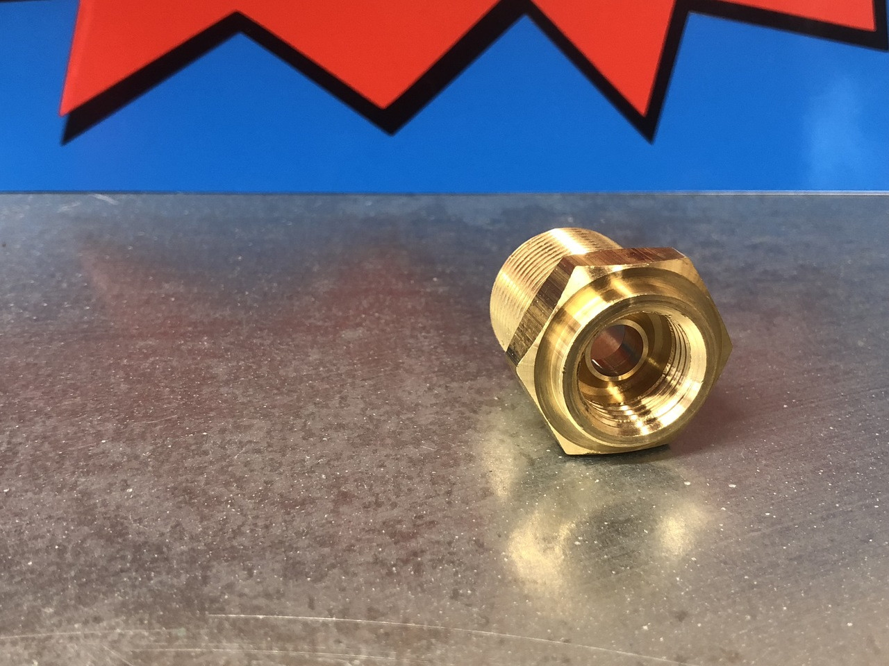 Fuel filter Housing, long threads 7/8x20, New - Quadrajet Power Store