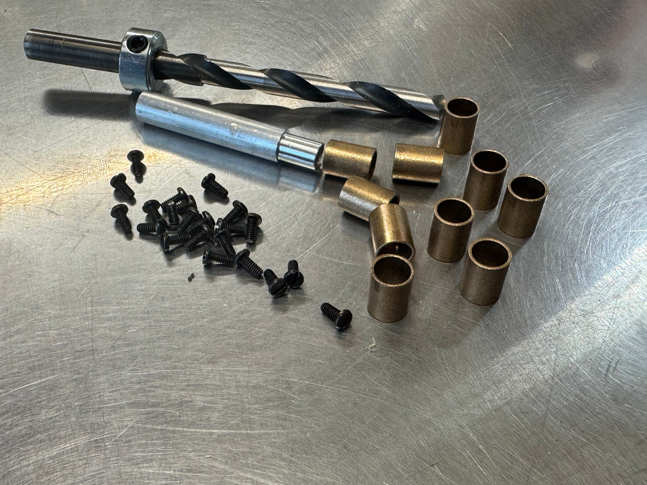 Primary shaft bushing kit, drill bit, bronze bushings, screws and Bushing Driver!!!