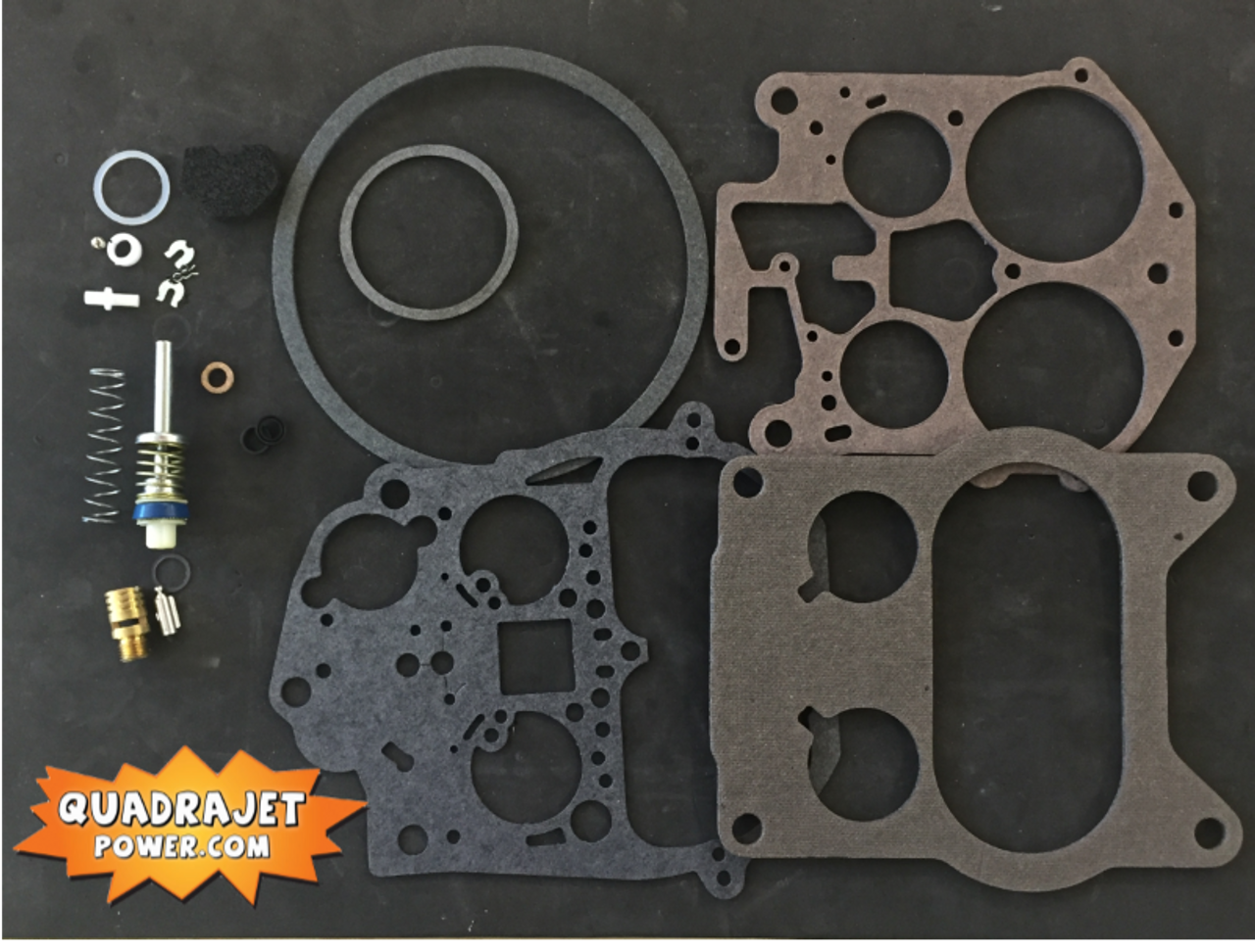 Quadrajet Rebuild Kit. Buick 77-87, Chevrolet 87, Chevy GMC 77-78, Oldsmobile 75-87, Pontiac 77-87