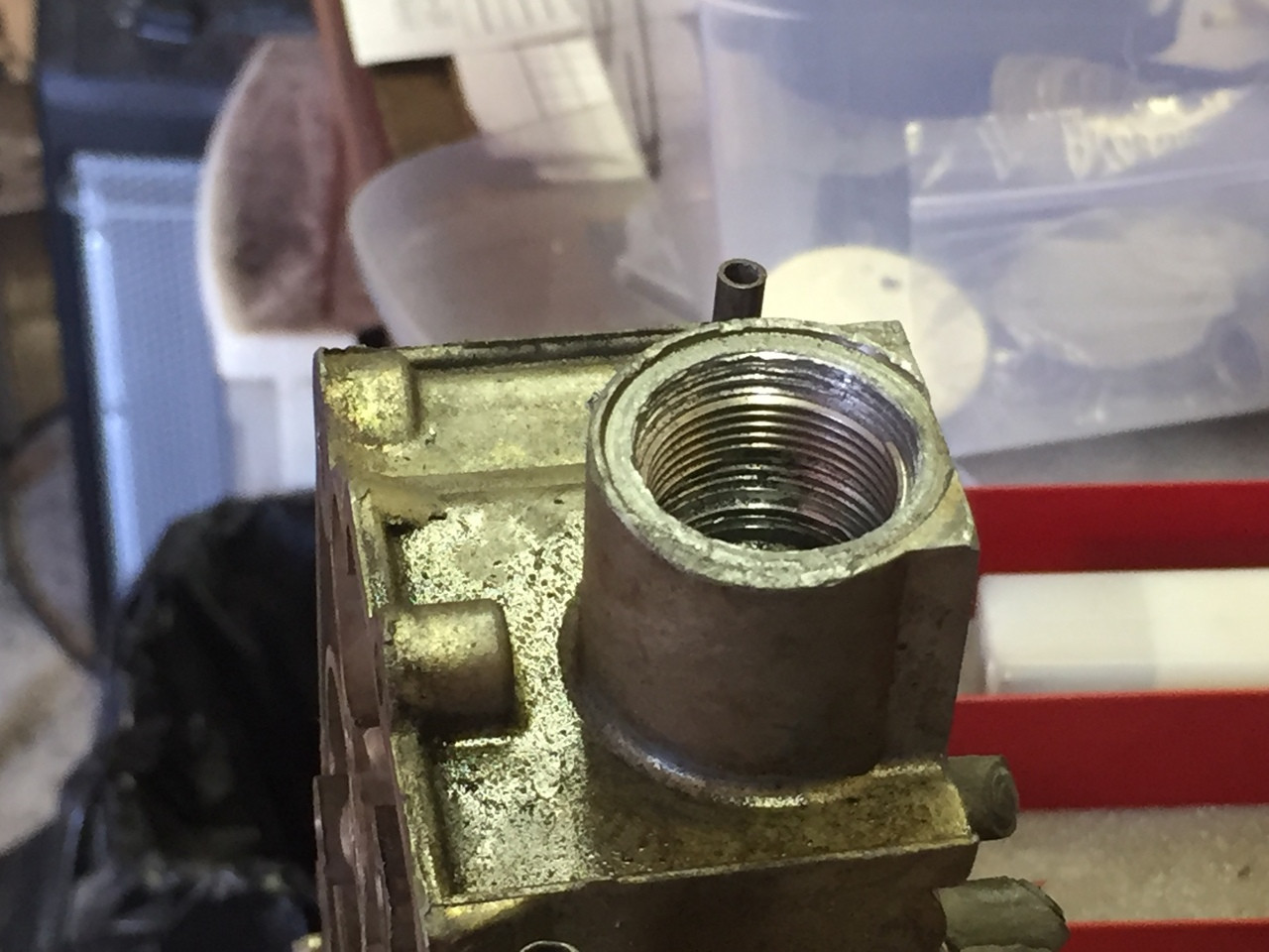 Heli Coil thread repair of fuel inlet Quadrajet Power Store