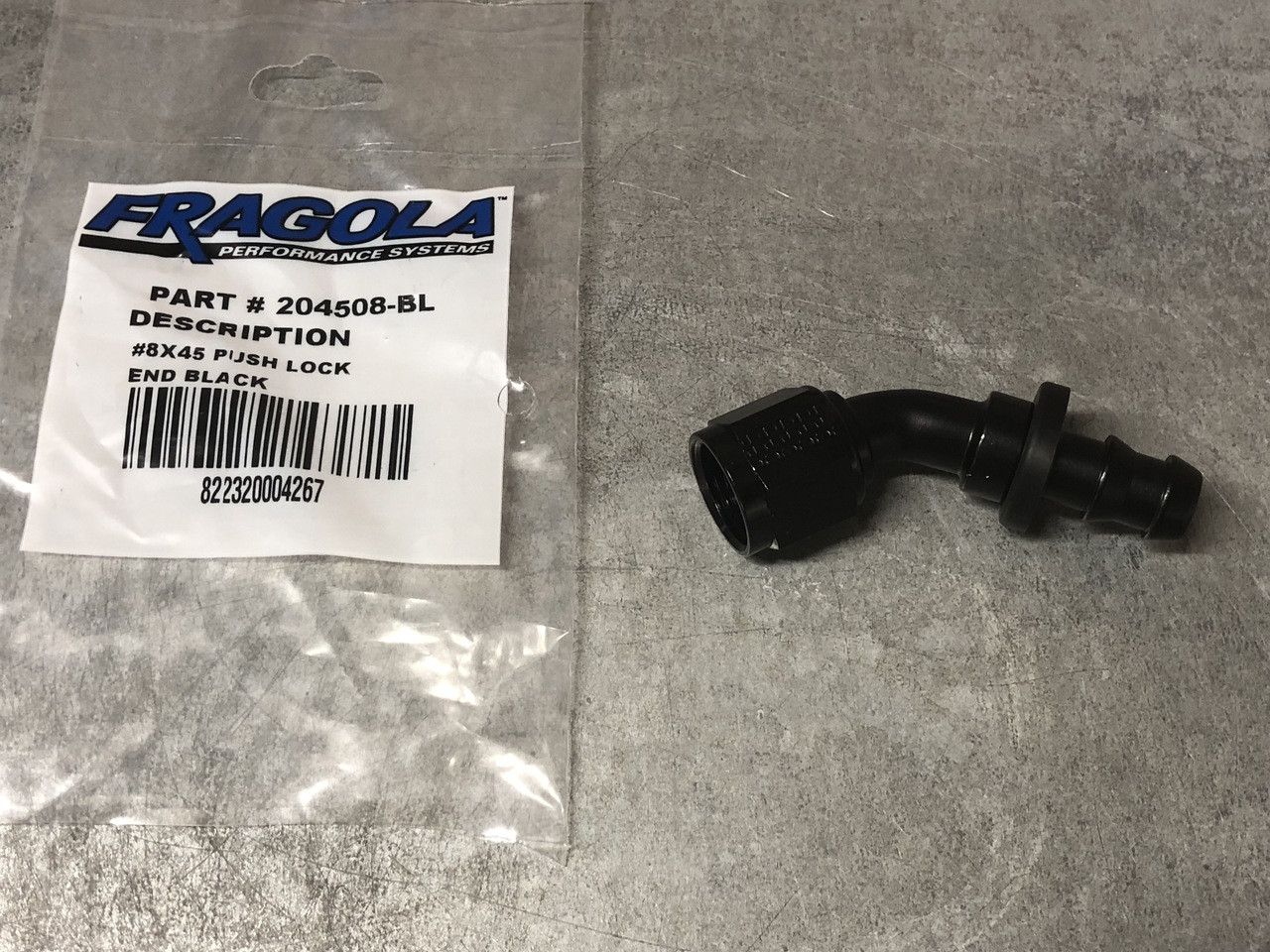 45 Degree Race Hose Ends – Series 8000 Push-Lite AN-8