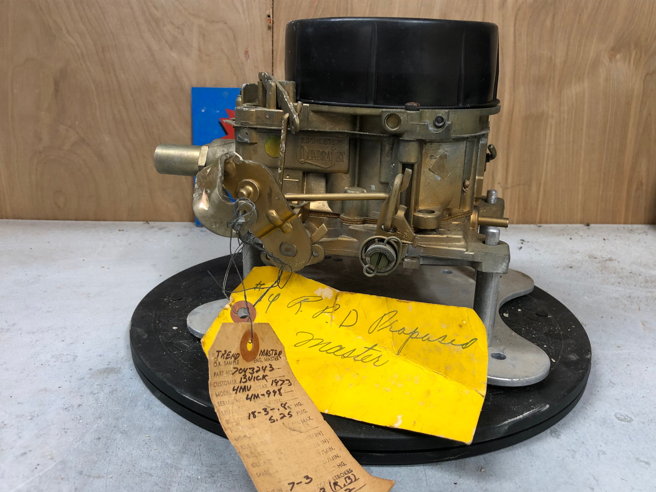 Buick 1973 800 cfm 455 7043243 ENGINEERING MASTER - Quadrajet