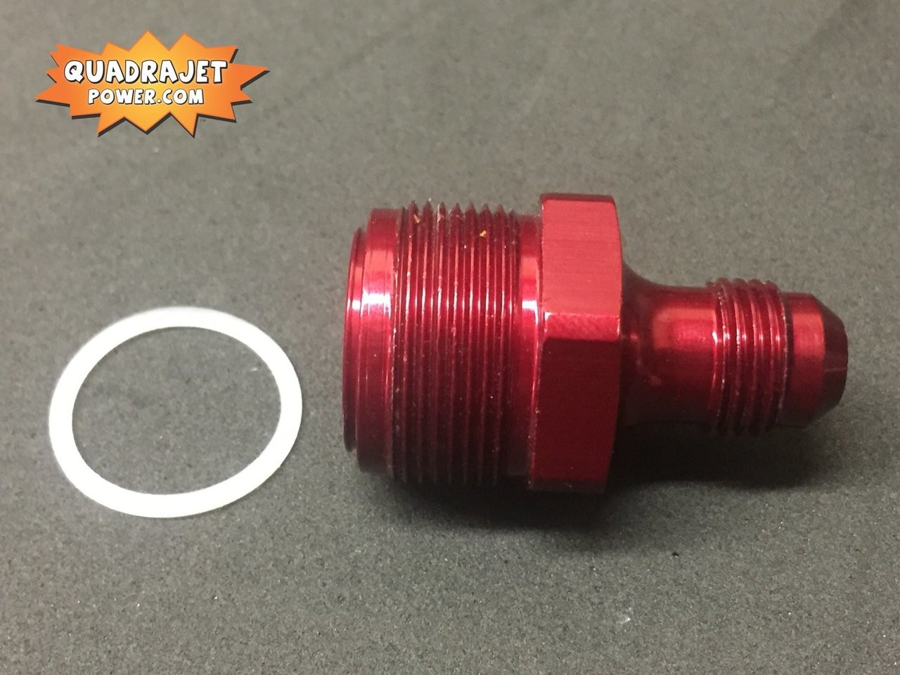 Quadrajet Inlet AN fitting 6 6 for 72 and newer 1"x20 Quadrajet