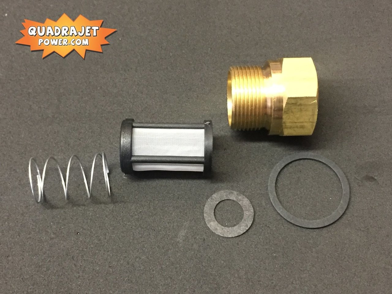 Marine Fuel filter inlet kit, Screen Filter, early inlet gasket, spring