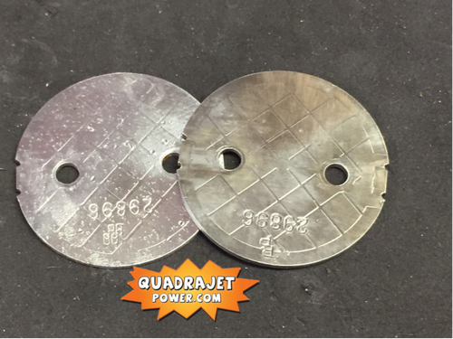 Primary throttle blades pair, used