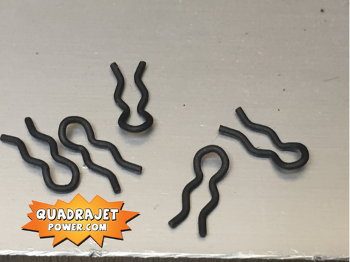 Rod retainer clip. 5 clips, New - Quadrajet Power Store