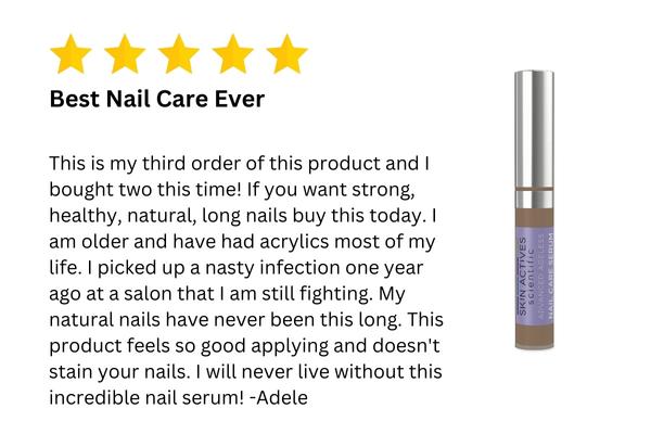 5 Star Review for Skin Actives Nail Serum, Best Nail Care Ever