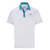 Woodworm Solid Tech Golf Polo Shirts - White/Blue