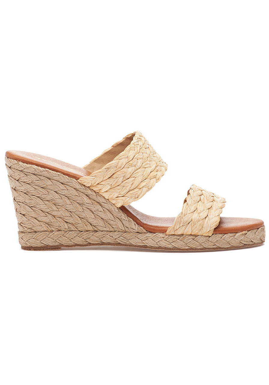 Andre Assous Nolita Rafia Sandal Beige