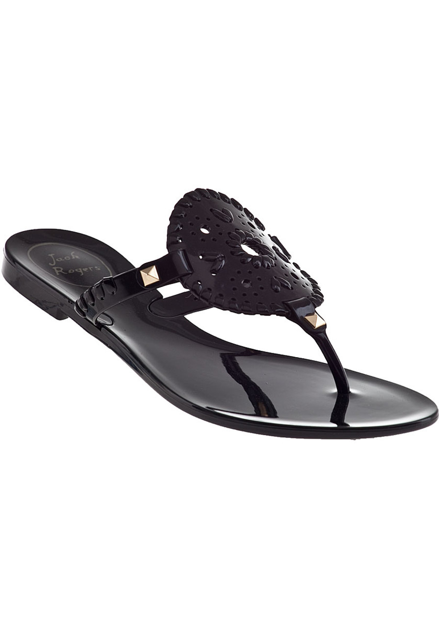 Georgica Jelly Flip Flop Black Jildor Shoes