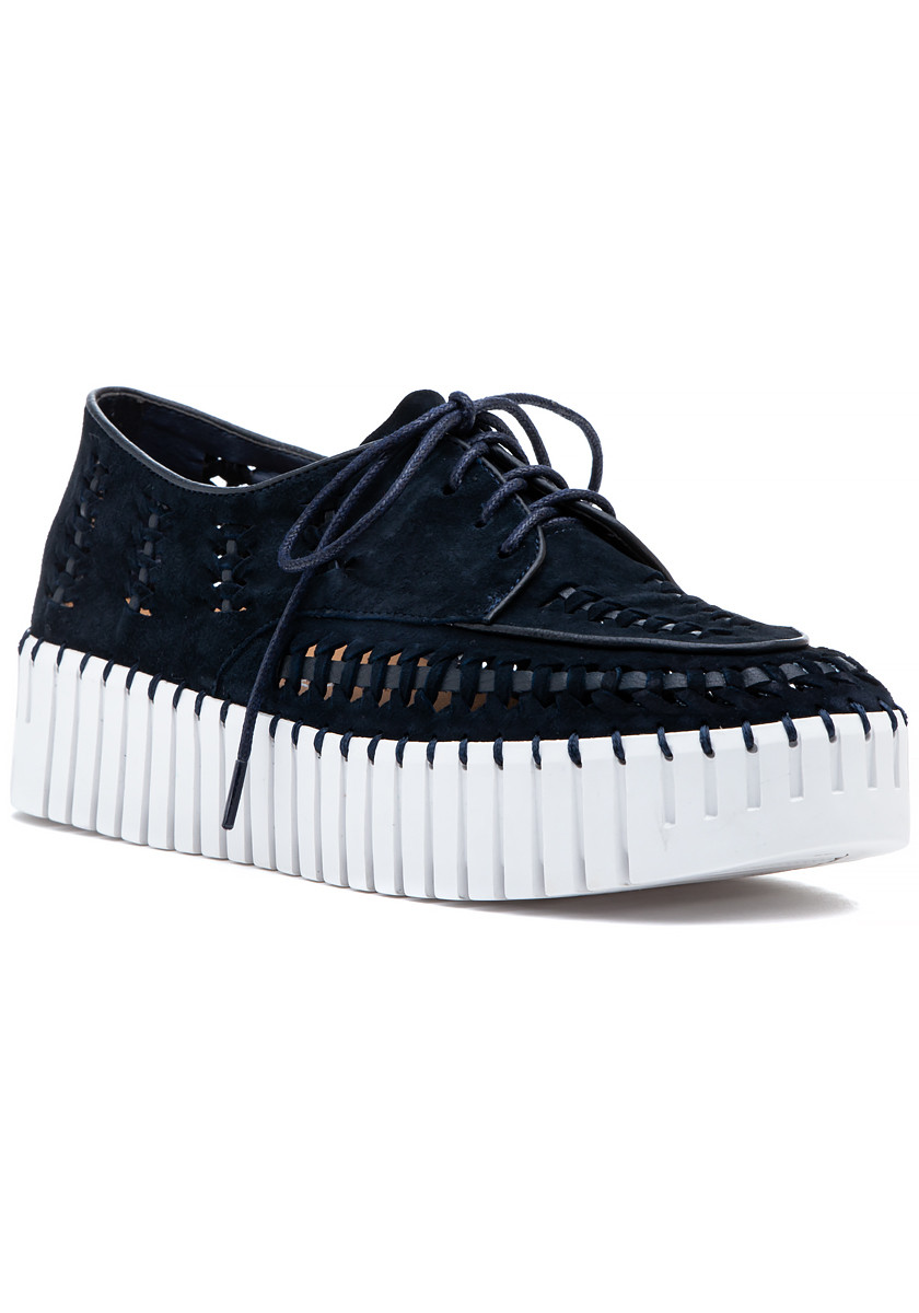 Silent D Brodies Oxford Sneaker Navy Suede