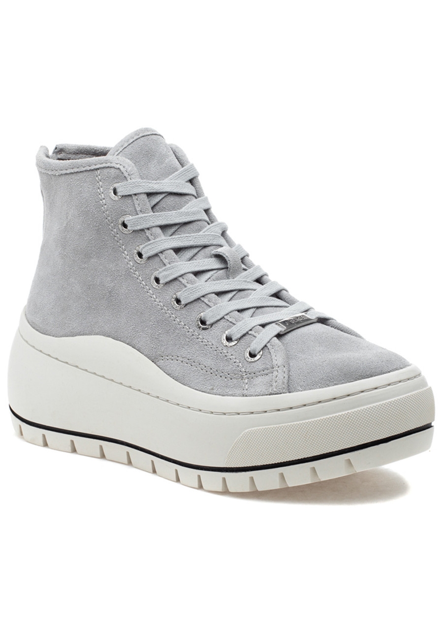 J/Slides Gracie Sneaker Light Grey Suede