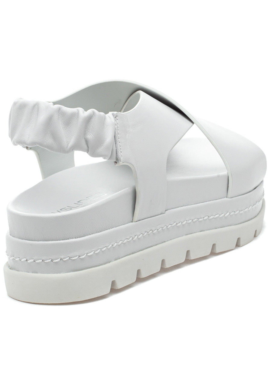 J/Slides Resa Sandal White Leather