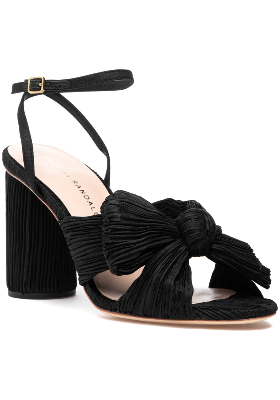 サンダル・ミュール Margi Sandals - Loeffler Randall - Black - Suede Loeffler Randall Margi Bow Heeled Sandal, Black - Monkee's