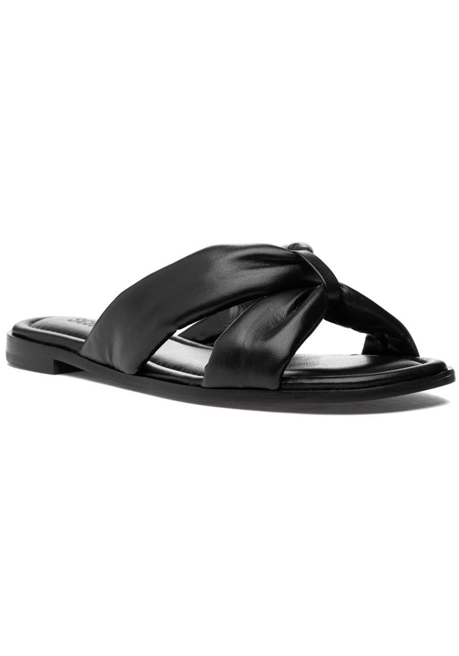 Schutz Fairy Sandal Black Leather