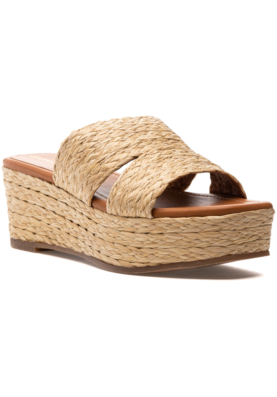 Andre Assous Selena Sandal Natural Raffia