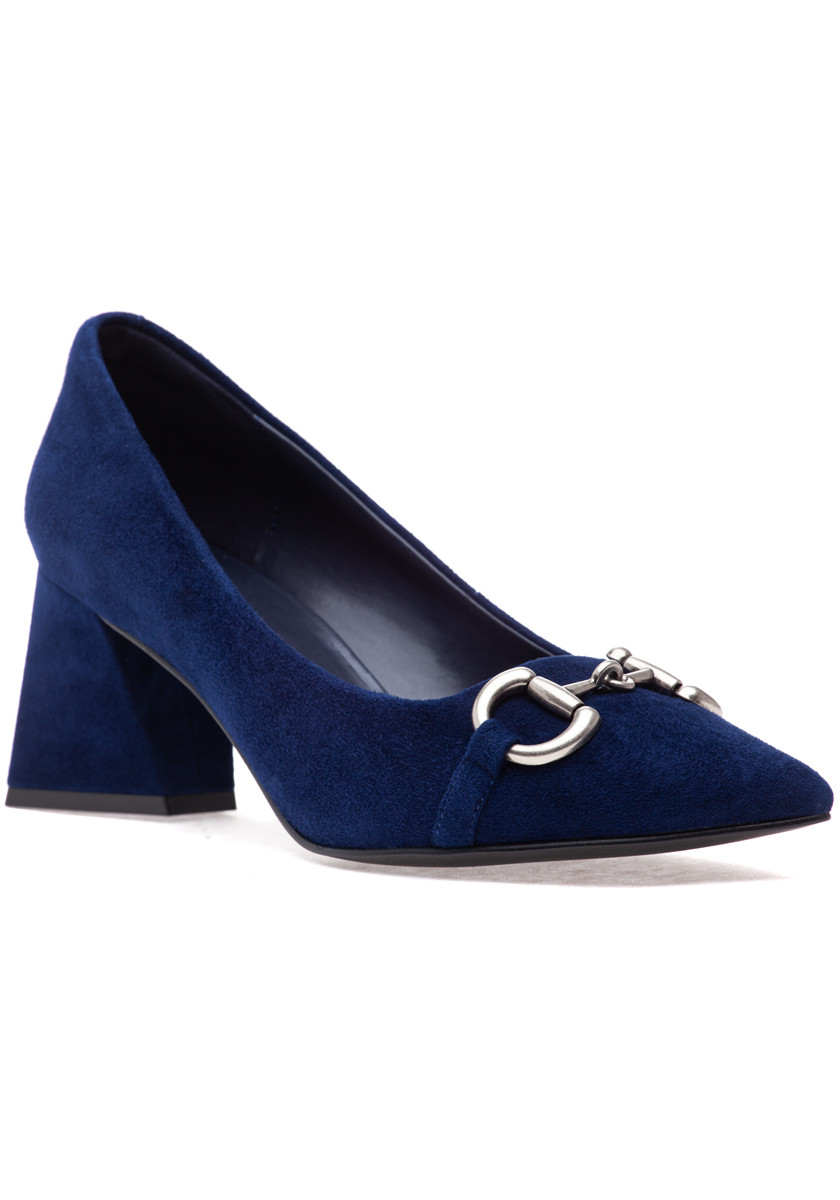 Jeffrey Campbell Happy Hour Pump Navy Suede
