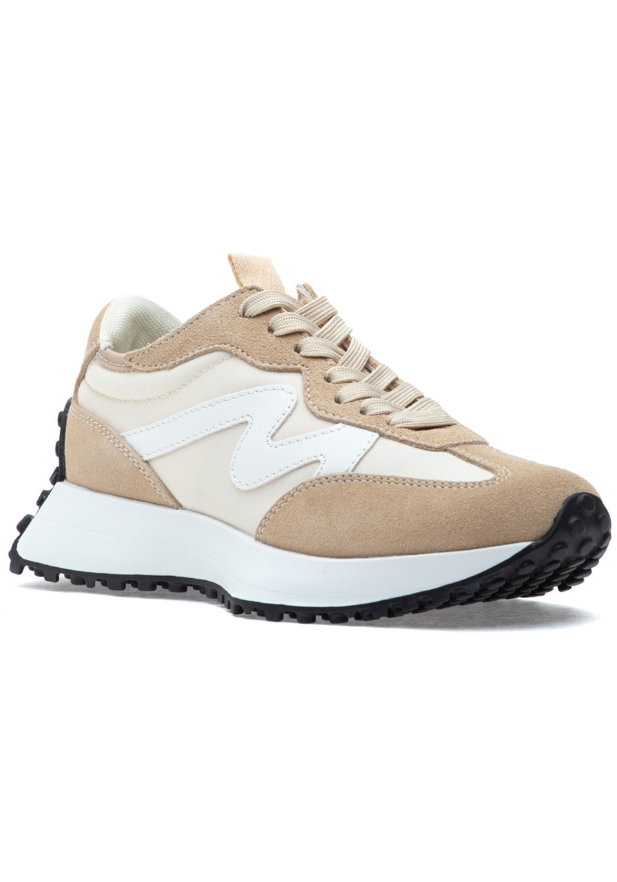 【Steve Madden】 CAMPO スニーカー ベージュマルチ 日本未入荷 Steve Madden Campo Sneaker Beige